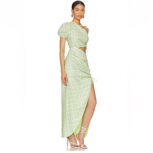 REVOLVE More to Come Lolita Maxi Dress in Green Floral - Picture 2 of 7